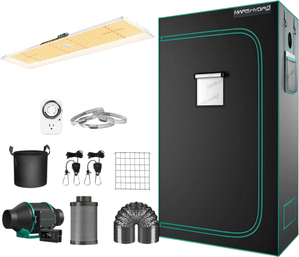 Mars Hydro Full Grow Kit TSL 2000 LED Grow Light 2  X 4  Tent and Accessories New Online Hot Sale