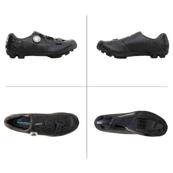 Shimano RX6E SPD Gravel Shoe - Wide - Black Cheap - Image 4